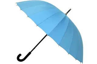 Блакитна механічна жіноча парасолька Monsoon