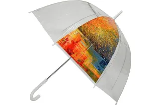 Прозора жіноча парасолька Monsoon з зображенням осені